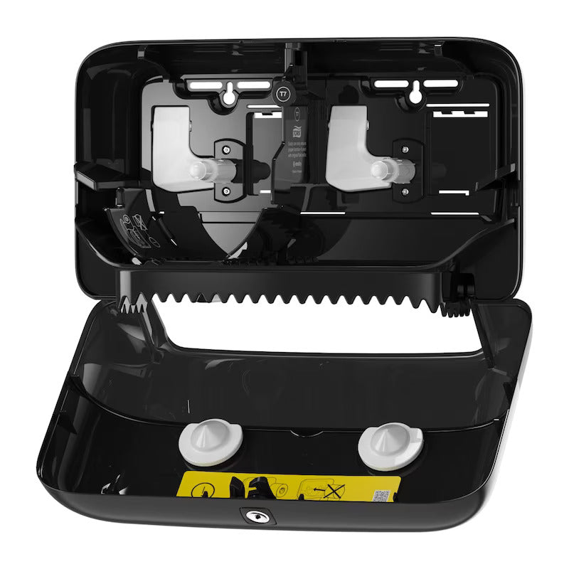 TORK Twin Bath Tissue Roll Dispenser Black T7