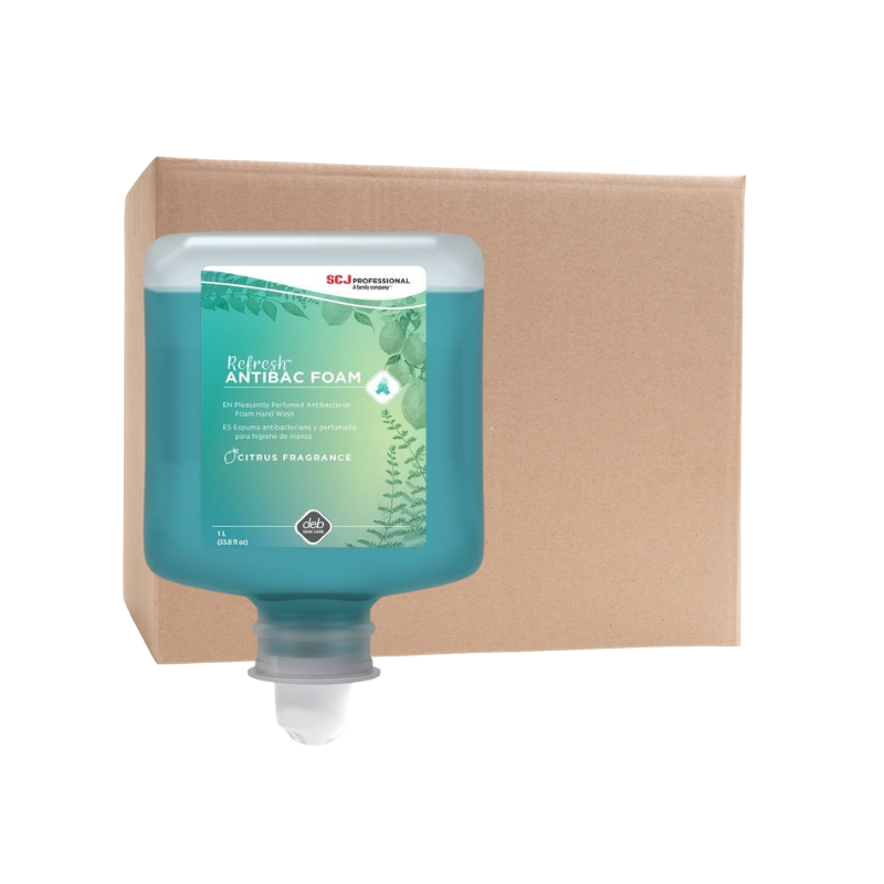 SCJP ANT1L Refresh™ Antimicrobial Foam Hand Wash 1 Liter Cartridge, Liquid, Green, Citrus Scent