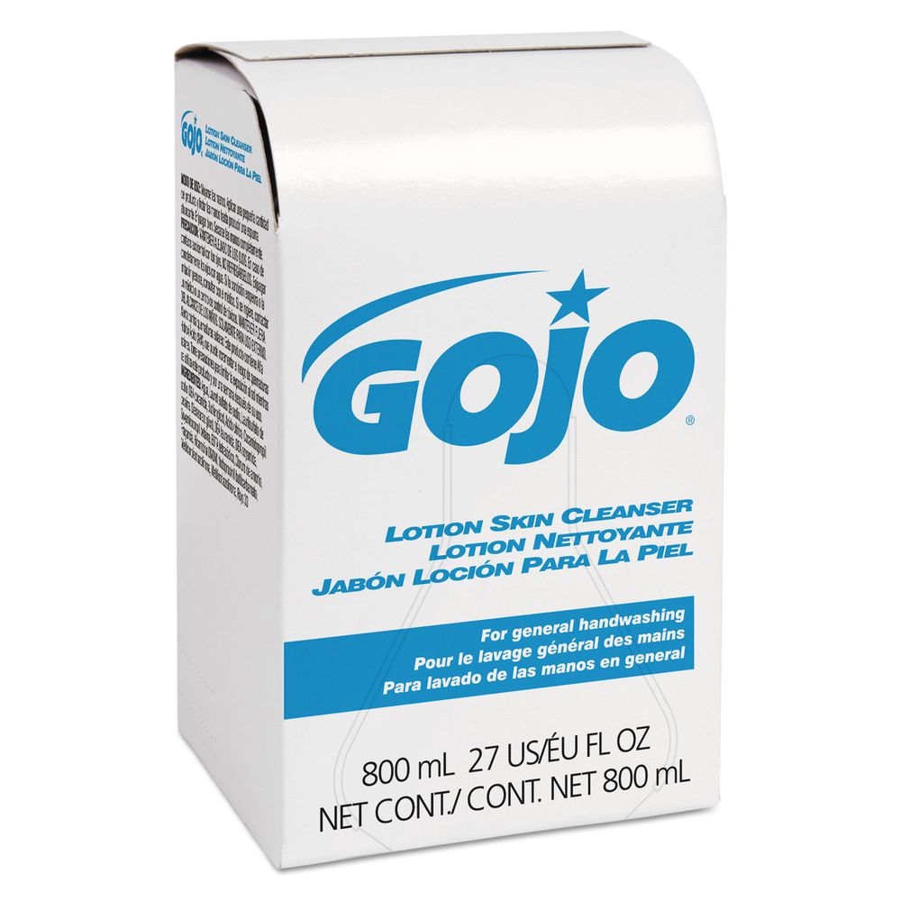 GOJO® 9106-12 - Premium Lotion Soap, Waterfall, 800 mL Bag-in-Box Refill - 12 pack