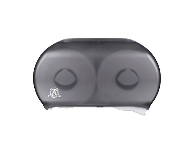 Vintage 9" Twin Jumbo Tissue Dispenser, Smoke – 1 EA