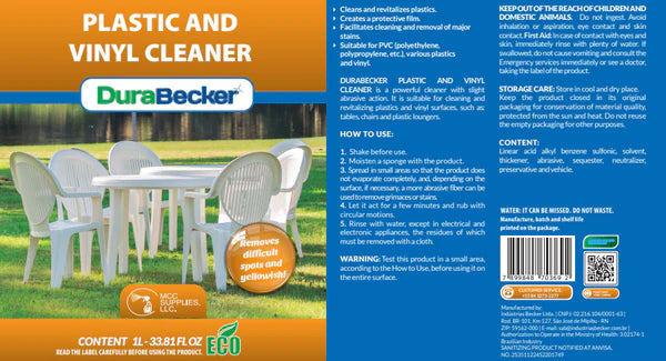 DuraBecker - Plastic & Vinyl Cleaner - Commercial-Grade & Eco-friendly