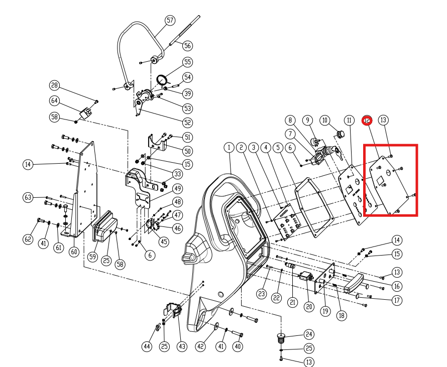 ICE 8210415 - Control Panel Decal i28BT