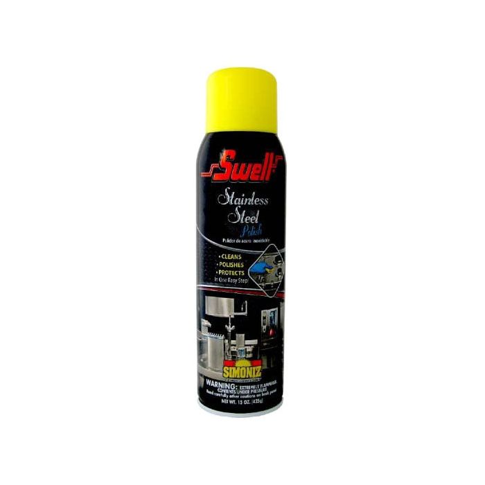 Simoniz Swell Stainless Steel Polish 15 Oz Can, Clear, Liquid, Oil Based Aerosol *HAZMAT/UNABLE TO SHIP UPS*