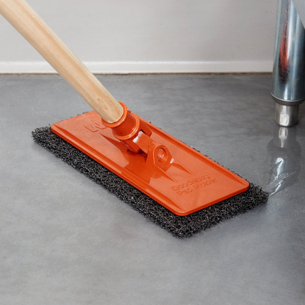 3M Doodlebug 10" x 4 5/8" Hi Pro Black Stripping Pad - Unit