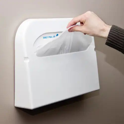 Discreet Seat® White, Biodegradable, Half Fold, Toilet Seat Cover, Flushable, 250/Pack, 20 Packs/CS