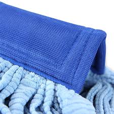 14 oz - Small Microfiber Commercial Tube Mop - Blue/Green