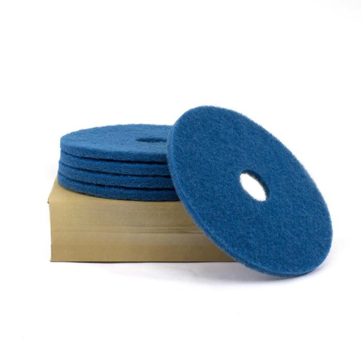 Blue Super Clean - Round Floor Pad - 5/Case (12"-20")