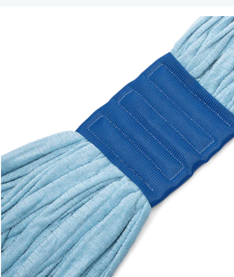 21 oz - Large Microfiber Commercial Tube Mop - Blue/Green