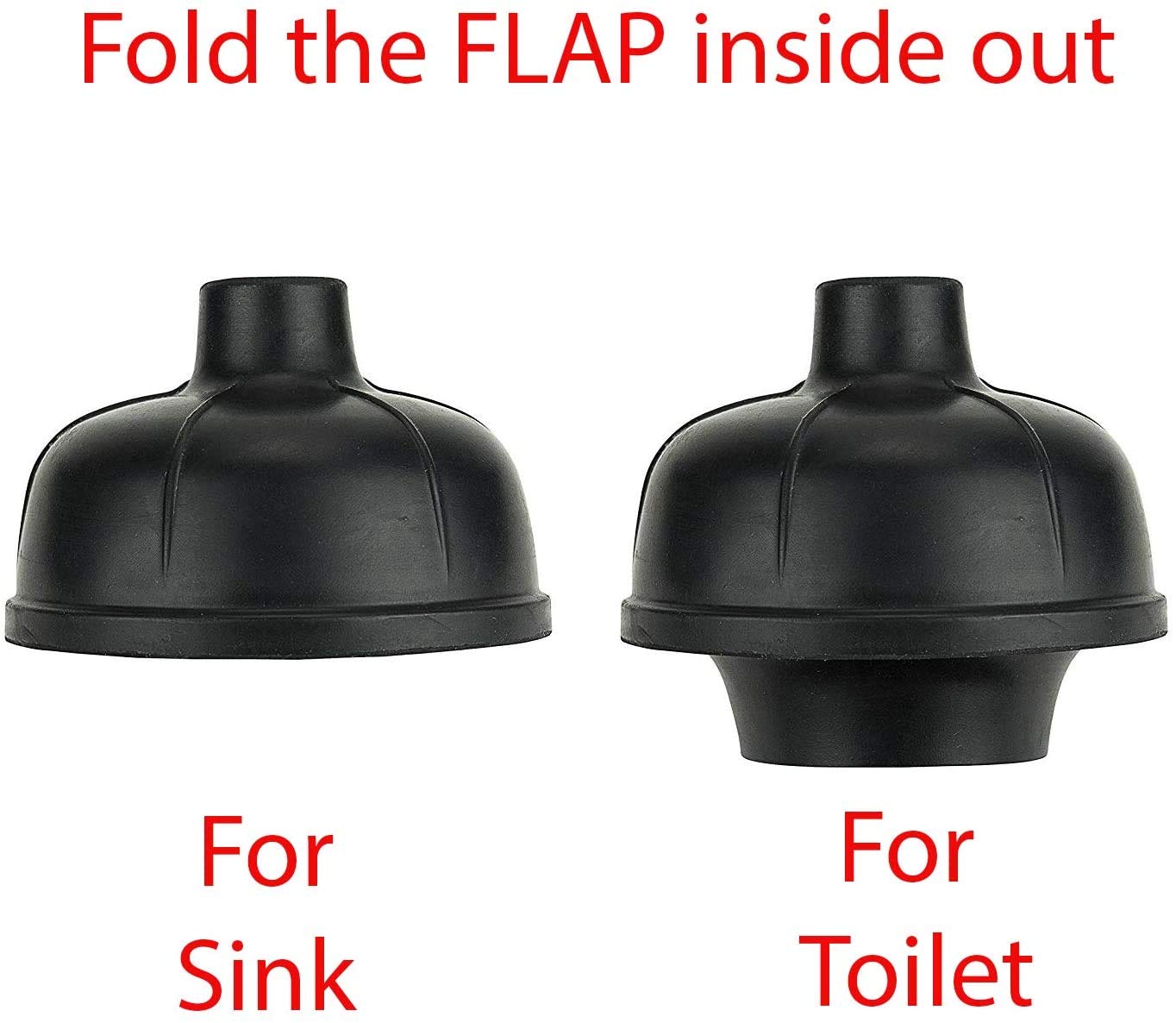 Heavy Duty Dual Purpose Plunger - Commercial Grade for Sinks and Toilets