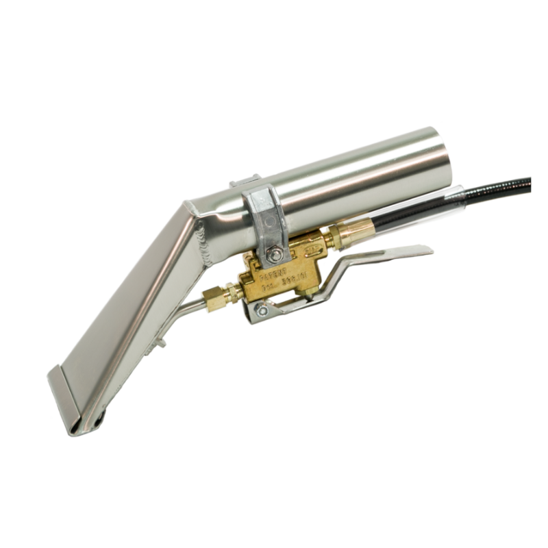 PMF U1560B - 3-1/2" External Spray Standard Detailer Upholstery Tool, 500psi Brass Valve, High Pressure 1ft Whip