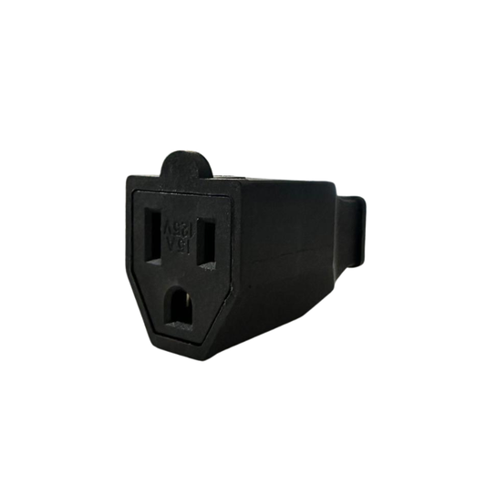 Extension Cord Ends 125V 15A 2Pole 3Wire Female Straight Blade Plug