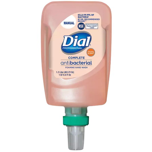Dial Complete Original Antibacterial Foaming Hand Wash, FIT Universal Manual, 1.2L Dispenser Refill - Unit