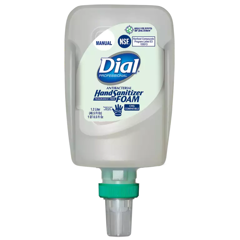 Dial® FIT® Universal Manual Antibacterial Foam Hand Sanitizer - 1.2L Dispenser Refill