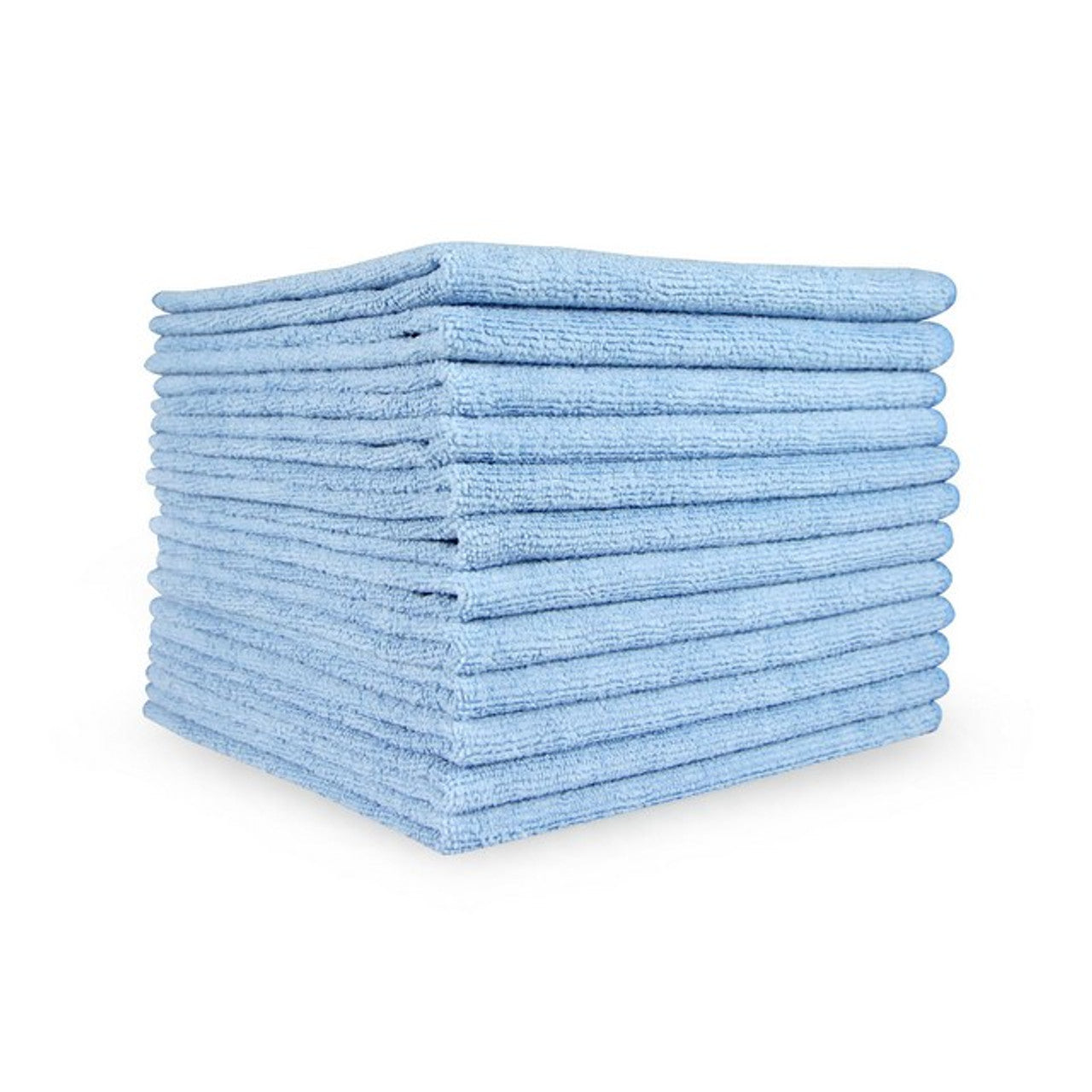 Economy - 16x16" Blue Microfiber Cleaning Cloth - 35gm