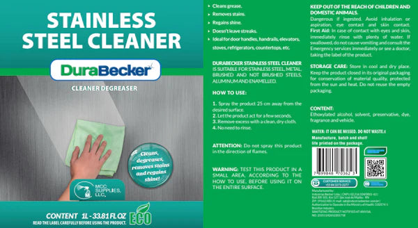 Stainless Steel Cleaner - Commercial-Grade & Eco-friendly