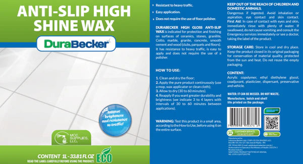 Anti-Slip Wax High Shine - Commercial-Grade & Eco-friendly