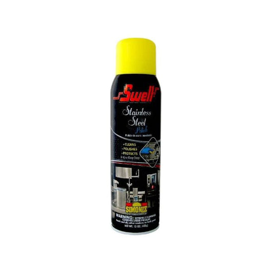 Simoniz Swell Stainless Steel Polish 15 Oz Can, Clear, Liquid, Oil Based Aerosol *HAZMAT/UNABLE TO SHIP UPS*