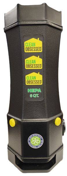 Clean Obsessed Commercial 6 Quart Backpack Vacuum CO624 With Tool Kit, 50′ Cord.