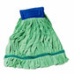 14 oz - Small Microfiber Commercial Tube Mop - Blue/Green