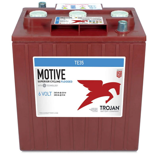 Trojan TE35 6V 245Ah Flooded Lead Acid Battery (Pick Up Only)