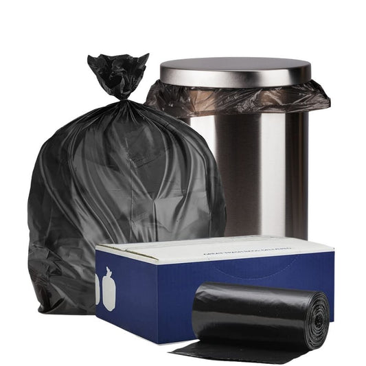 33 Gallon Black Repro Trash Bags - 2 Mil