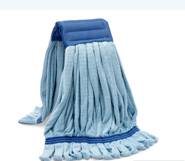 21 oz - Large Microfiber Commercial Tube Mop - Blue/Green
