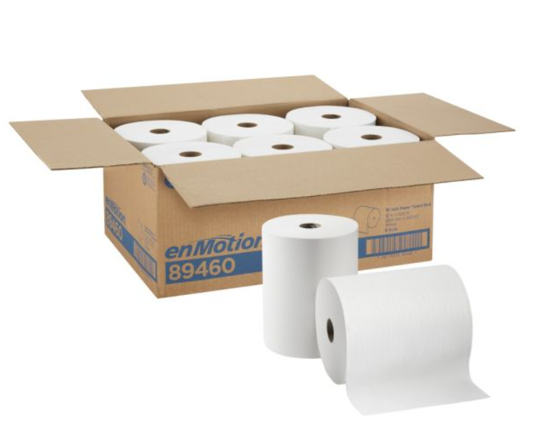 enMotion 10 in. White Hardwound Paper Towel Roll (6-Rolls Per Case)