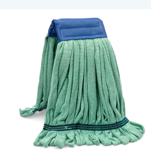 21 oz - Large Microfiber Commercial Tube Mop - Blue/Green